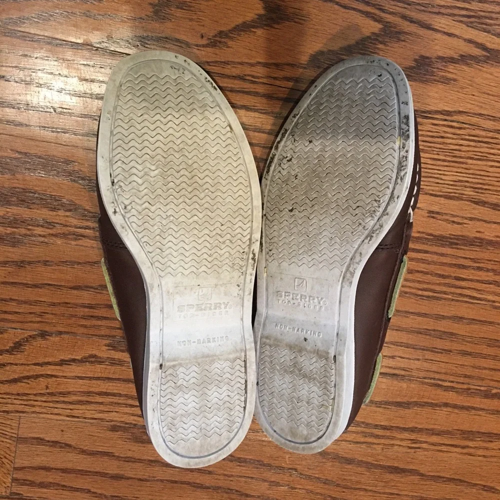 Sperry Brown Leather Boat Shoes Moccasin Loafers